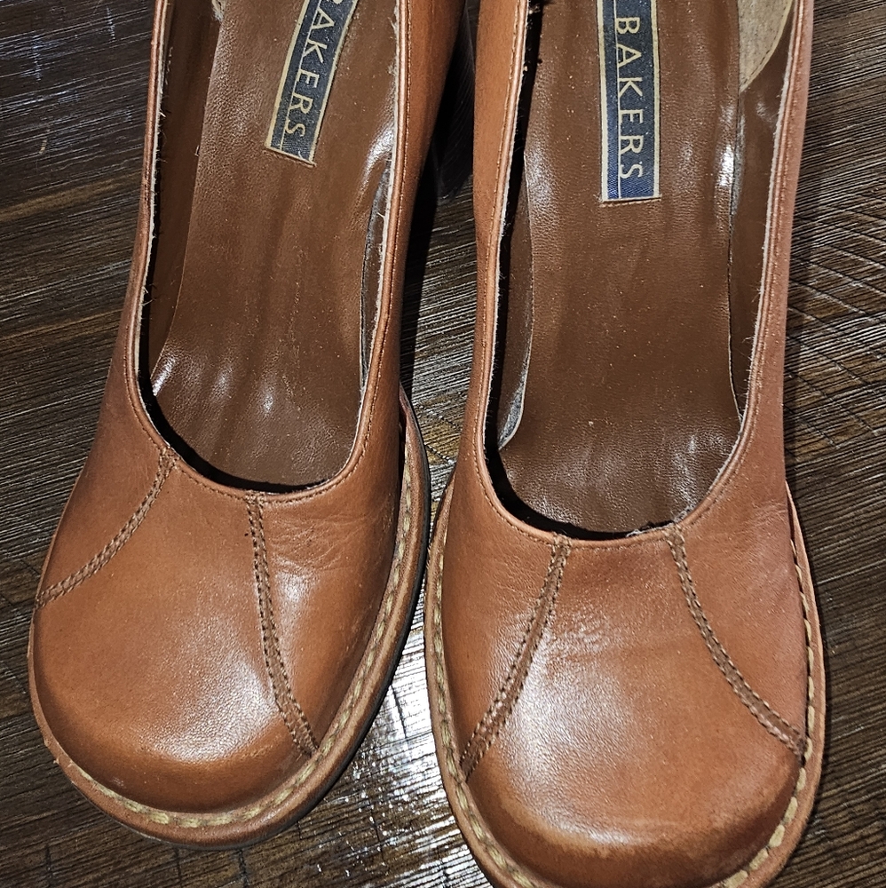 Bakers Tan Leather Slip-On Shoes